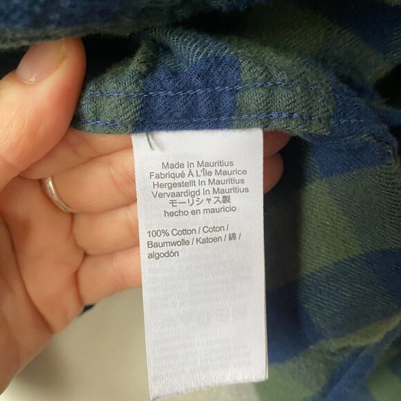 J.Crew Flannel Button-Up Collar Shirt - Size Medium (Men's) - Picture 9 of 15